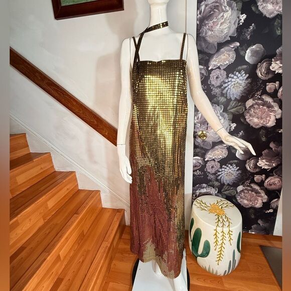 Free People BRENDA KNIGHT Nigel Preston Sue Ellen Gown/ size M - Picture 6 of 13